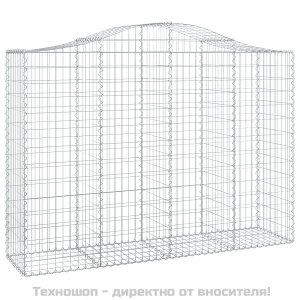 Габионни кошници арка 8 бр 200x50x140/160 см поцинковано желязо
