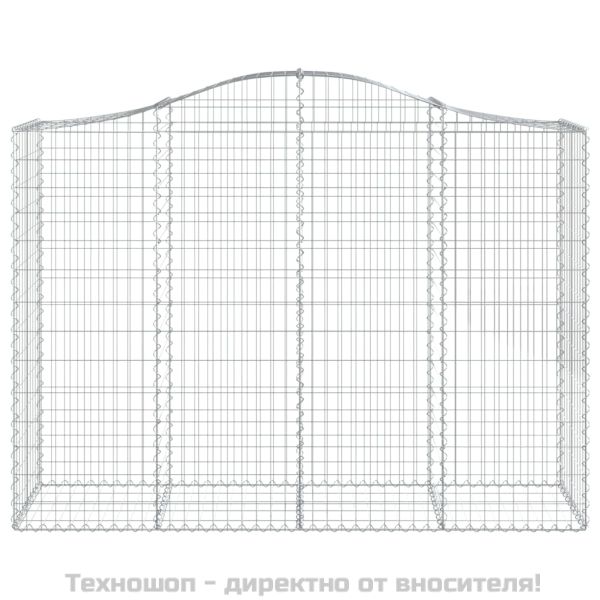 Габионни кошници арка 3 бр 200x50x140/160 см поцинковано желязо