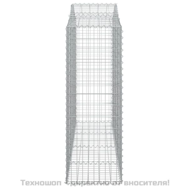 Габионни кошници арка 3 бр 200x50x140/160 см поцинковано желязо