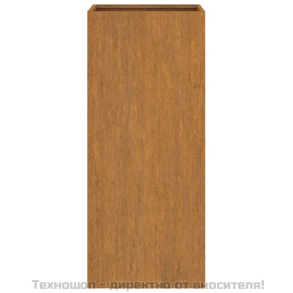 Кашпа, 32x29x75 см, кортенова стомана