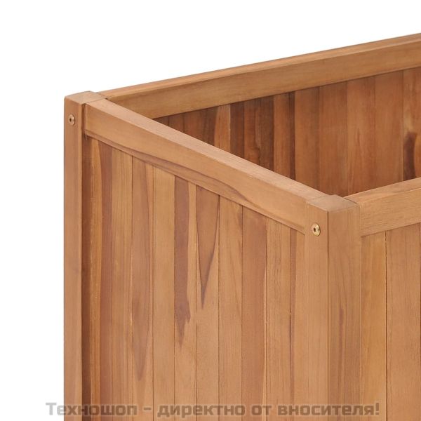 Градинска повдигната леха, 150x50x70 см, тиково дърво масив