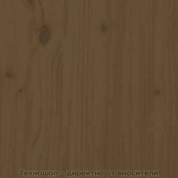 Стенна табла за спалня, меденокафява, 166x3x63 см, бор масив