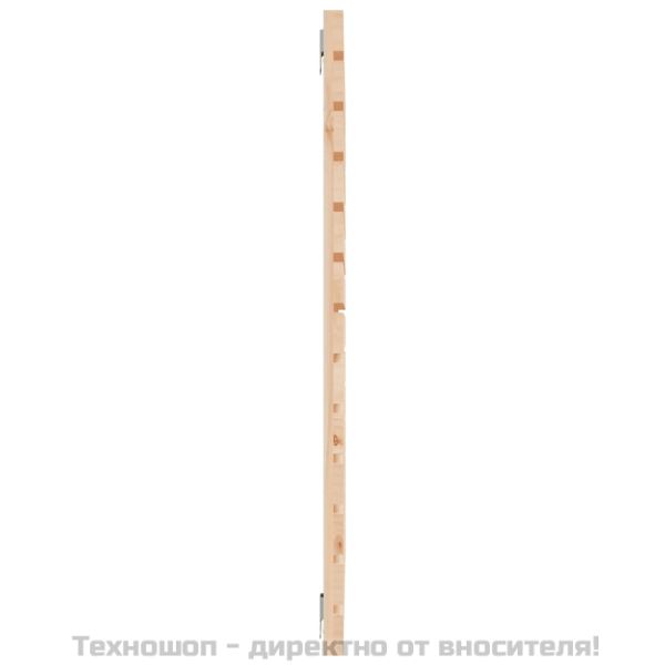 Стенна табла за спалня, 141x3x91,5 см, борово дърво масив