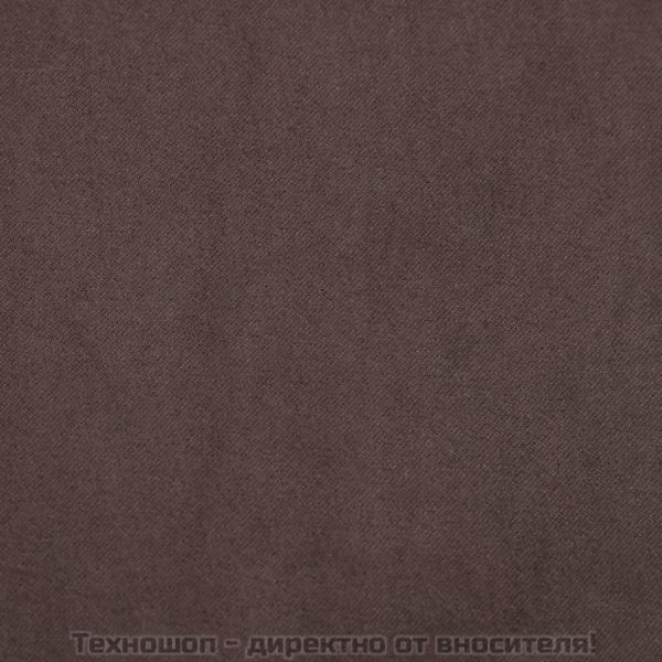 Плъзгащ се стол с табуретка, кафяв, текстил