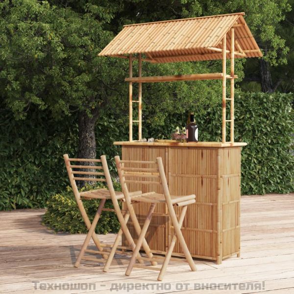 Бар комплект, 3 части, бамбук