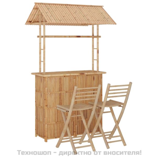 Бар комплект, 3 части, бамбук