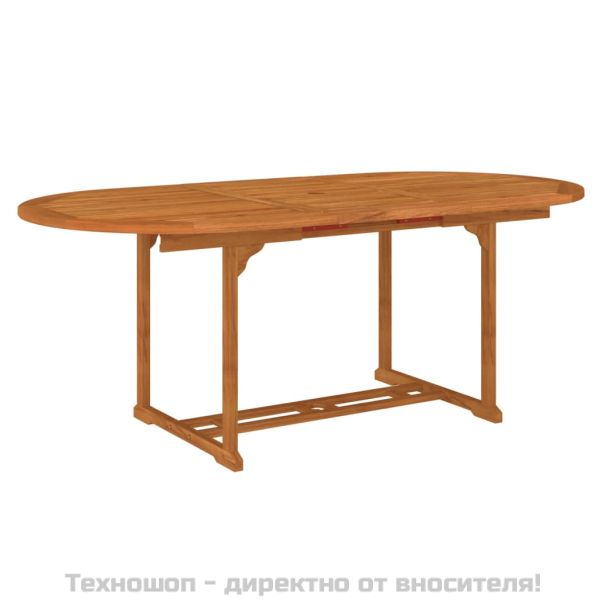 Градинска маса, 200x100x75 см, евкалиптово дърво масив