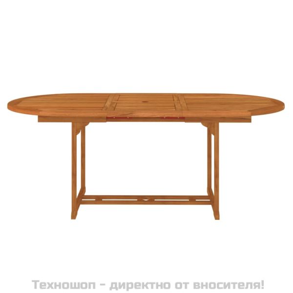 Градинска маса, 200x100x75 см, евкалиптово дърво масив