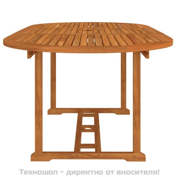 Градинска маса, 200x100x75 см, евкалиптово дърво масив