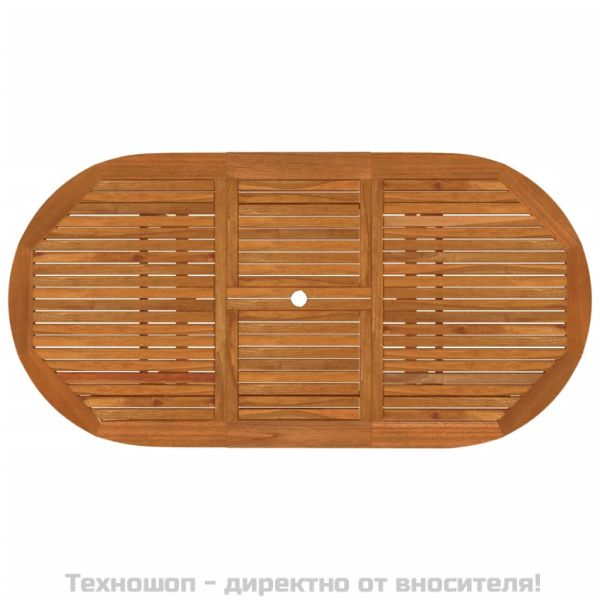 Градинска маса, 200x100x75 см, евкалиптово дърво масив