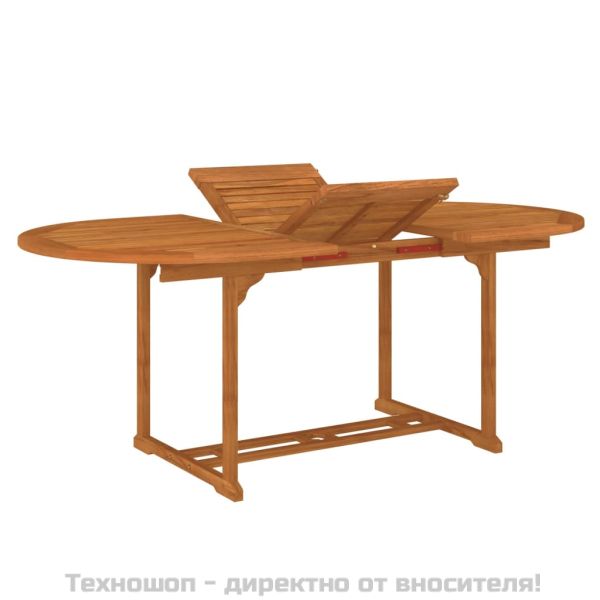 Градинска маса, 200x100x75 см, евкалиптово дърво масив