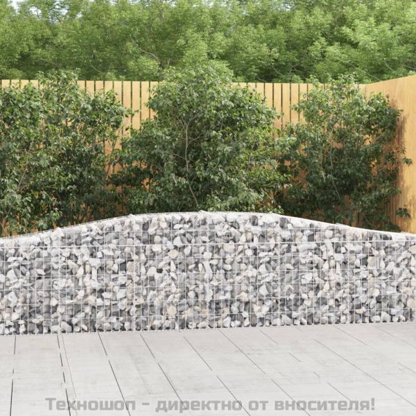 Габионни кошници арка 3 бр 400x30x60/80 см поцинковано желязо