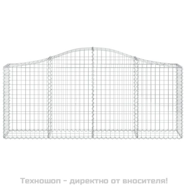 Габионни кошници арка 3 бр 200x30x80/100 см поцинковано желязо