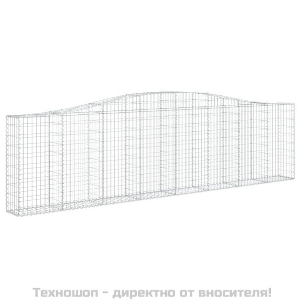 Габионни кошници арка 3 бр 400x30x100/120 см поцинковано желязо