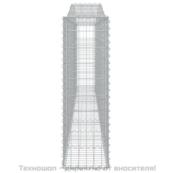 Габионни кошници арка 3 бр 400x30x100/120 см поцинковано желязо
