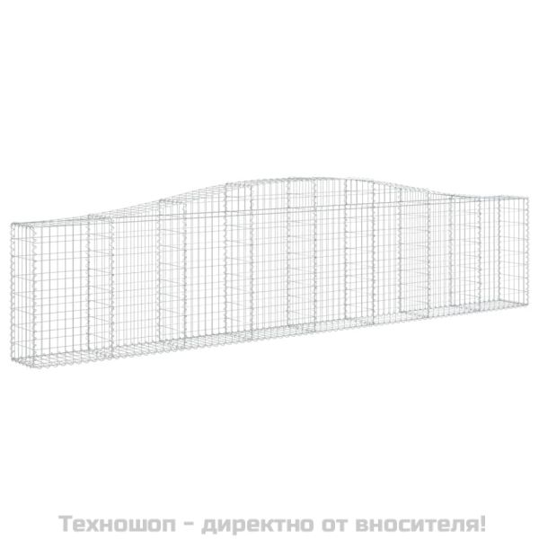 Габионни кошници арка 5 бр 400x30x80/100 см поцинковано желязо