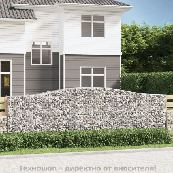 Габионни кошници арка 9 бр 400x50x120/140 см поцинковано желязо