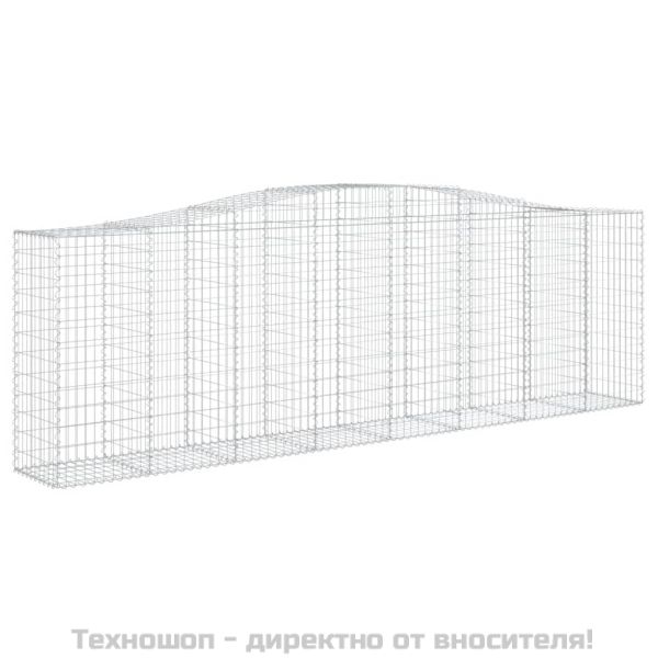 Габионни кошници арка 9 бр 400x50x120/140 см поцинковано желязо