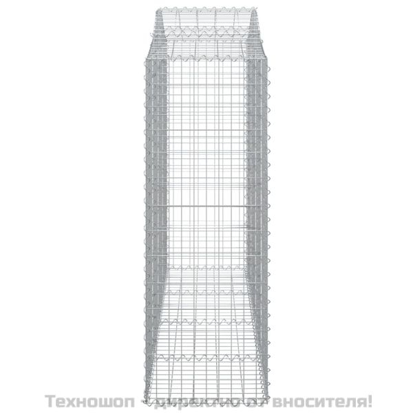 Габионни кошници арка 2 бр 200x50x140/160 см поцинковано желязо