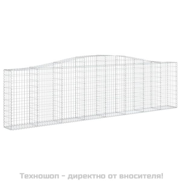 Габионни кошници арка 6 бр 400x30x100/120 см поцинковано желязо