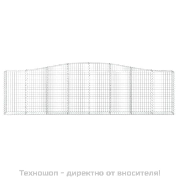 Габионни кошници арка 4 бр 400x30x100/120 см поцинковано желязо