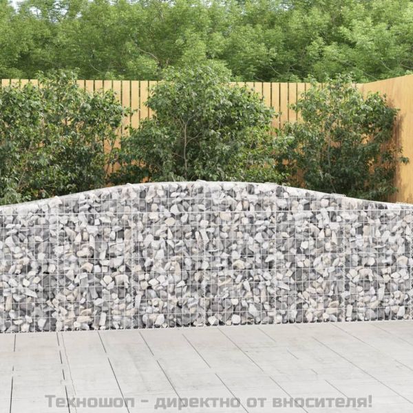 Габионни кошници арка 15 бр 400x30x80/100 см поцинковано желязо