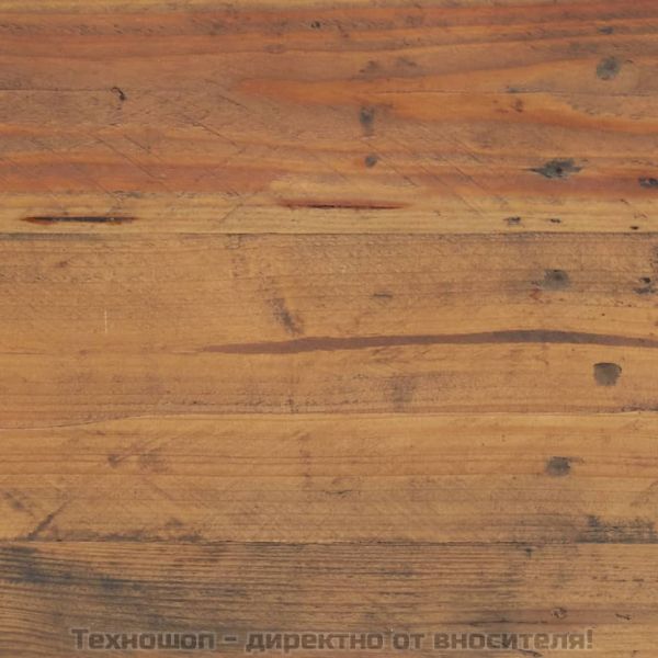 ТВ шкаф, кафяв, 110x35x48 см, борова дървесина масив