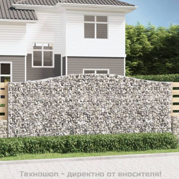 Габионни кошници арка 3 бр 400x50x160/180 см поцинковано желязо