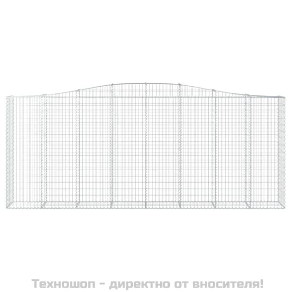 Габионни кошници арка 3 бр 400x50x160/180 см поцинковано желязо