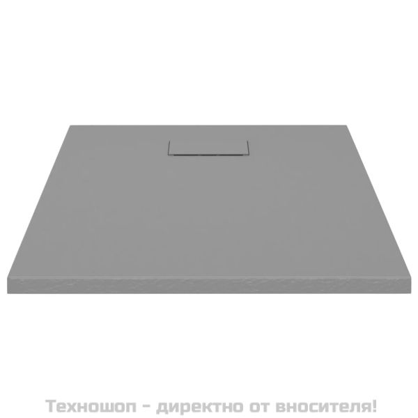 Душ корито, SMC, сиво, 90x70 см