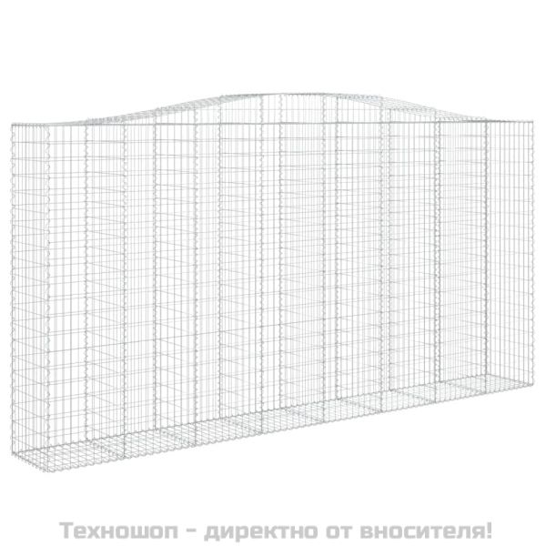 Габионни кошници арка 3 бр 400x50x200/220 см поцинковано желязо