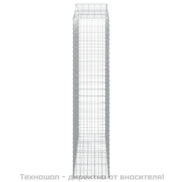 Габионни кошници арка 2 бр 200x50x220/240 см поцинковано желязо