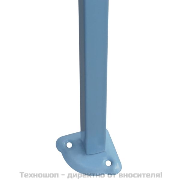 Сгъваема шатра с 8 странични стени, 3x9 м, бяла