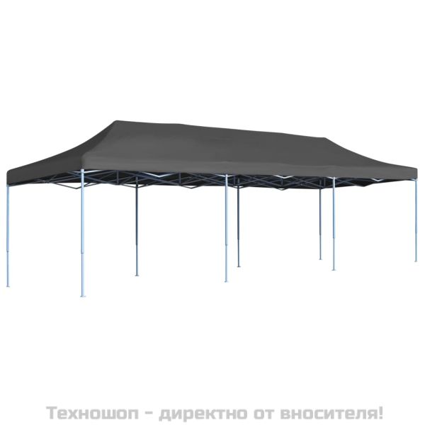 Сгъваема парти шатра, 3x9 м, антрацит