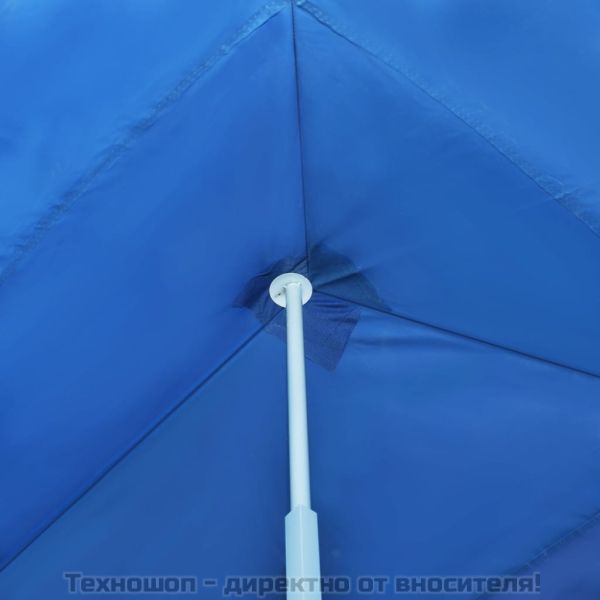 Сгъваема шатра с 5 странични стени, 3x9 м, синя