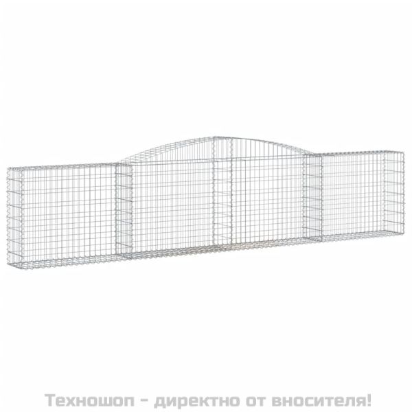Габионни кошници арка 3 бр 400x30x80/100 см поцинковано желязо