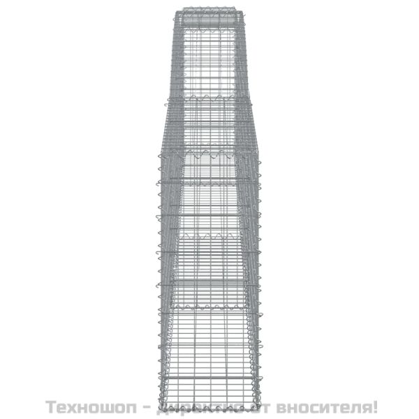 Габионни кошници арка 3 бр 400x30x80/100 см поцинковано желязо