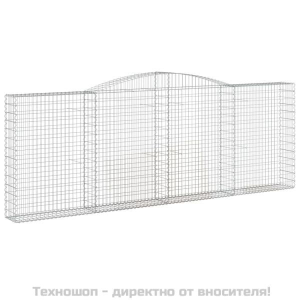 Габионни кошници арка 2 бр 400x30x140/160 см поцинковано желязо