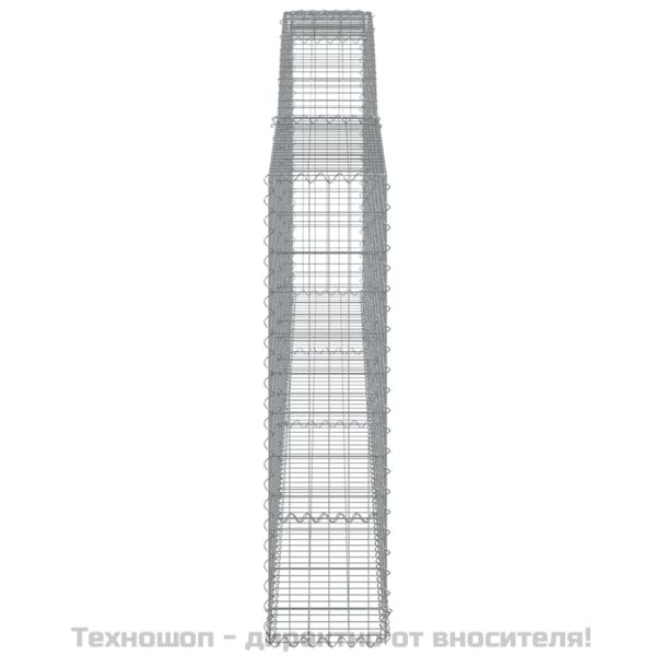 Габионни кошници арка 7 бр 400x30x120/140 см поцинковано желязо