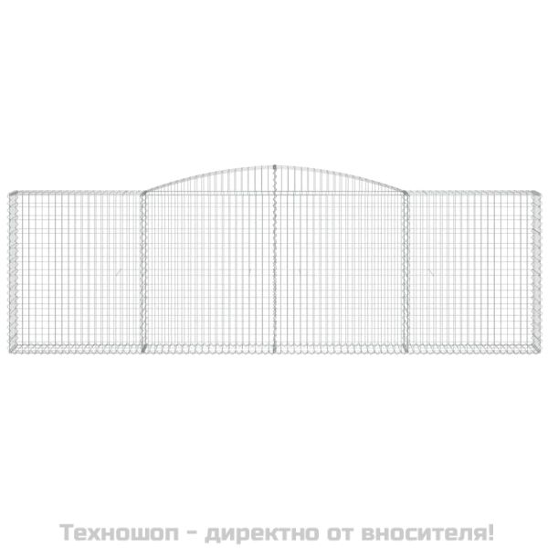 Габионни кошници арка 6 бр 400x30x120/140см поцинковано желязо