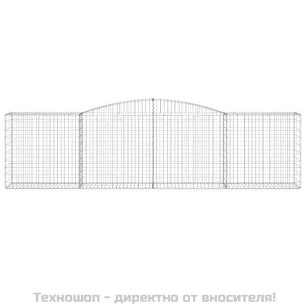 Габионни кошници арка 4 бр 400x50x100/120 см поцинковано желязо