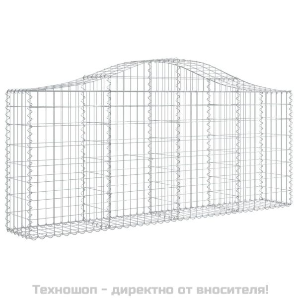 Габионни кошници арка 7 бр 200x30x80/100 см поцинковано желязо