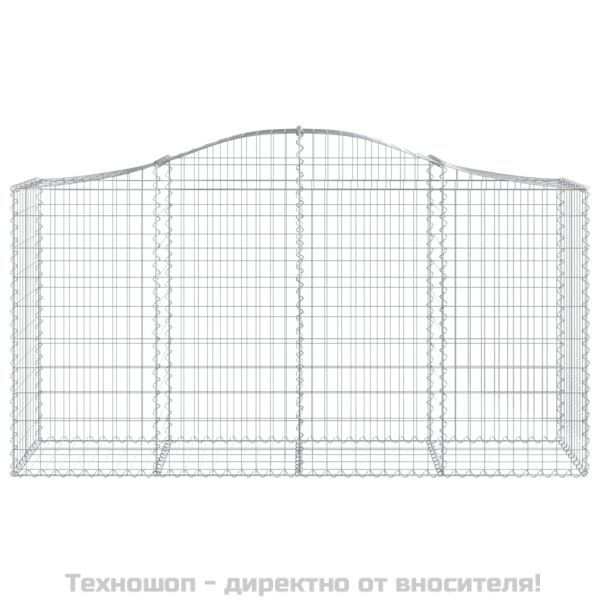 Габионни кошници арка 3 бр 200x50x100/120 см поцинковано желязо
