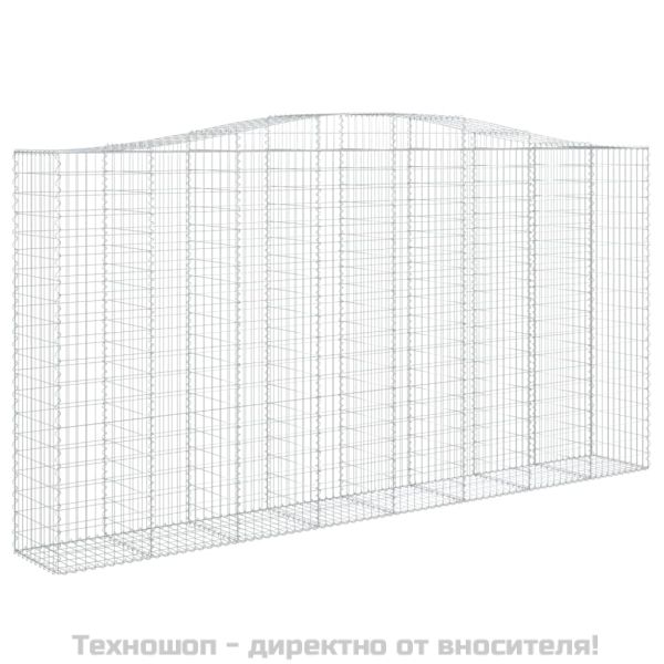 Габионни кошници арка 4 бр 400x50x200/220 см поцинковано желязо