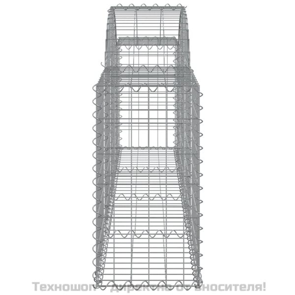 Дъговидна габионна кошница 200x30x60/80 см поцинковано желязо