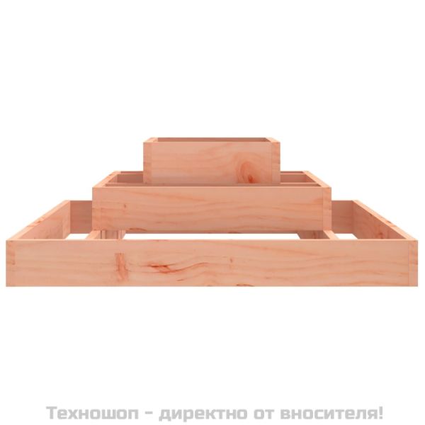 Плантер, 80x80x27 см, масивна дугласка дървесина