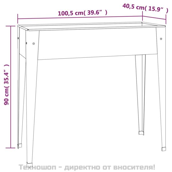 Градински кашпи, 2 бр, поцинкована стомана