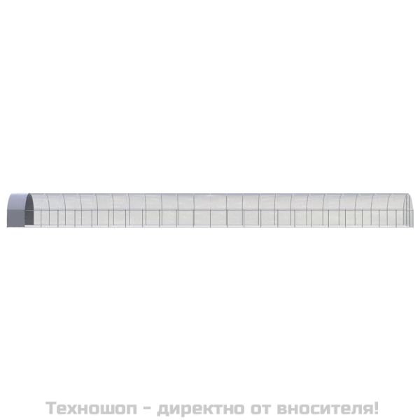 Птичарник на открито, 3x24x2 м, поцинкована стомана