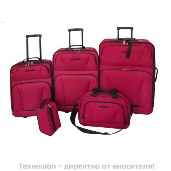 Комплект за път, 5 части , цвят червен