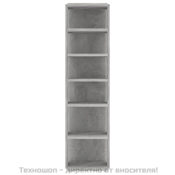 Шкафове за обувки, 2 бр, бетонно сиви, 27,5x27x102 см